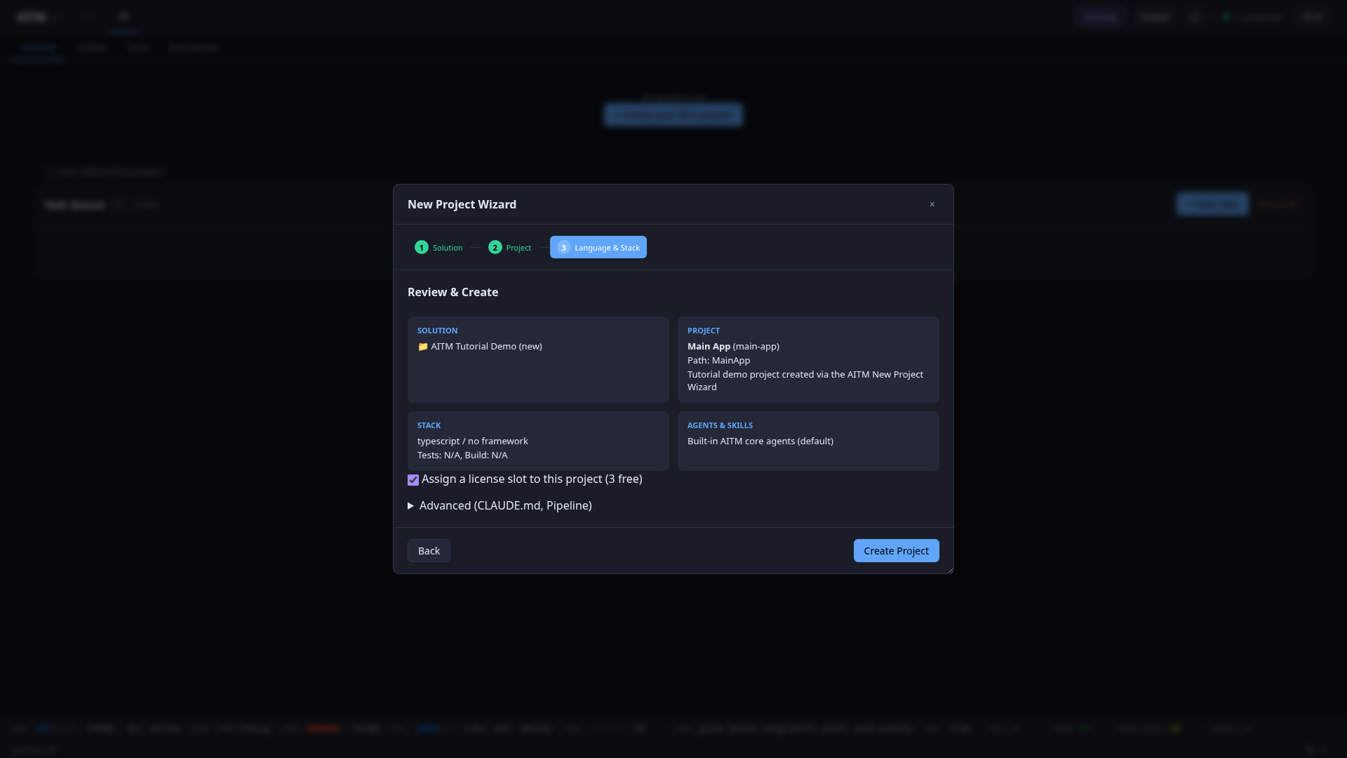 Průvodce &ndash; Review & Create